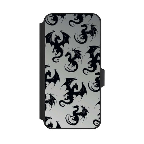 Samsung Galaxy A15 5G NIVOflip Dragon Pattern Grey