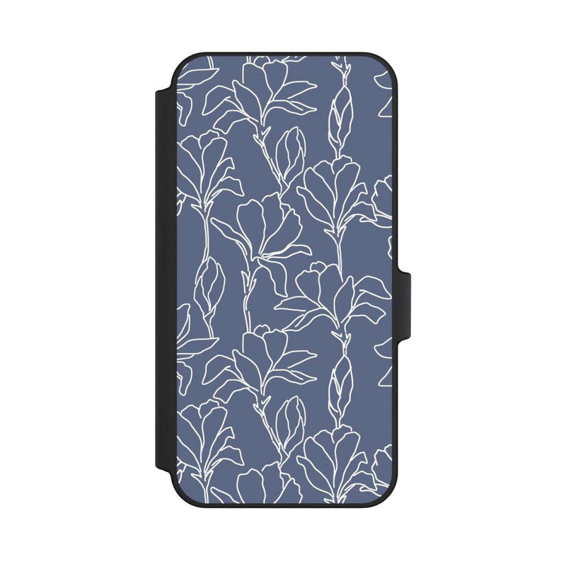 Galaxy A15 5G NIVOflip Flower Silhouettes on Blue