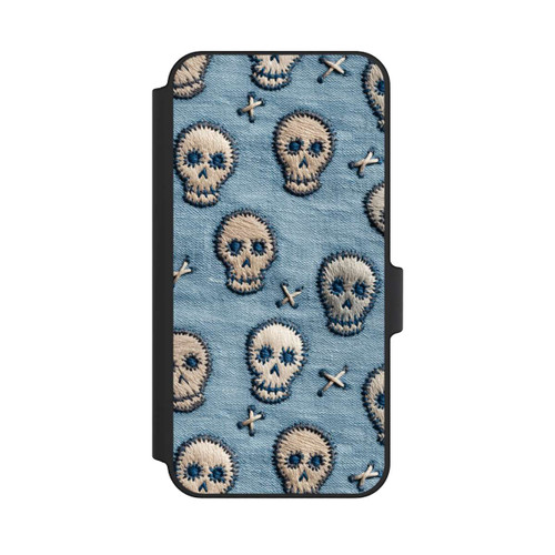 Samsung Galaxy A15 5G NIVOflip Skulls on Jeans Pattern