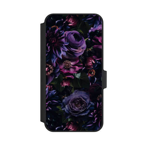 Samsung Galaxy A15 5G NIVOflip Dark Purple Flowers