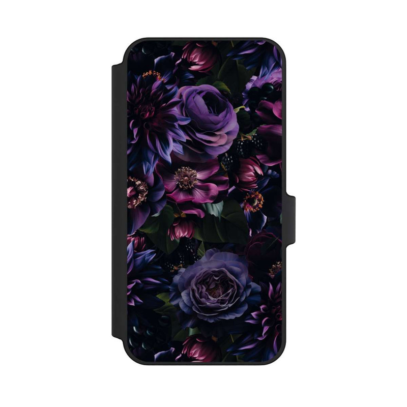 Galaxy A15 5G NIVOflip Dark Purple Flowers