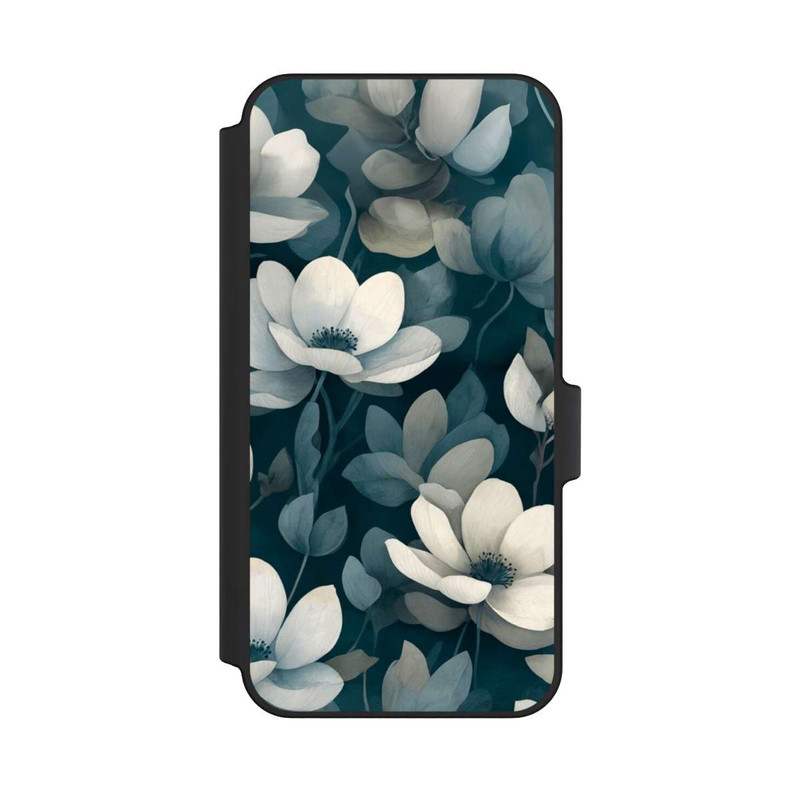 Galaxy A15 5G NIVOflip Petrolfarbene Negativblumen mit KI