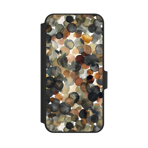 Samsung Galaxy A15 5G NIVOflip Watercolor Dots Brown Pattern