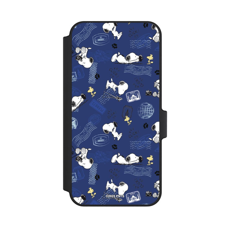 Galaxy A15 5G NIVOflip Peanuts Travel Stamps Pattern Blue