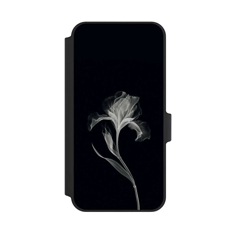 Galaxy A15 5G NIVOflip Fleur négative Gris sur noir avec IA