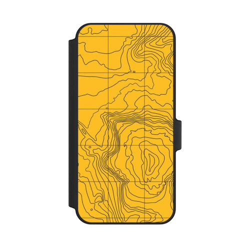 Samsung Galaxy A15 5G NIVOflip Lignes de montagne jaunes