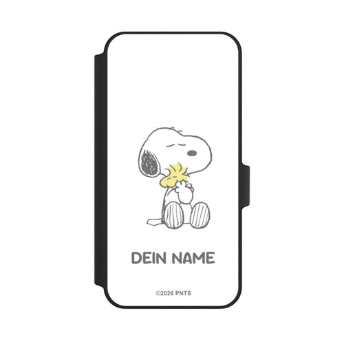 Samsung Galaxy A15 5G NIVOflip Snoopy And Woodstock Cuddling Personalisierbar