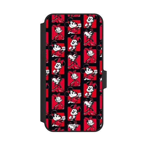 Samsung Galaxy A15 5G NIVOflip Micky Maus Racing Muster Rot