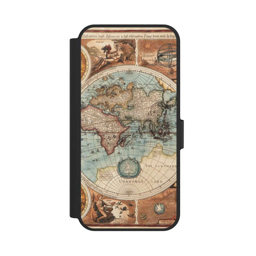 Samsung Galaxy S24 FE 5G NIVOflip Vintage Weltkarte