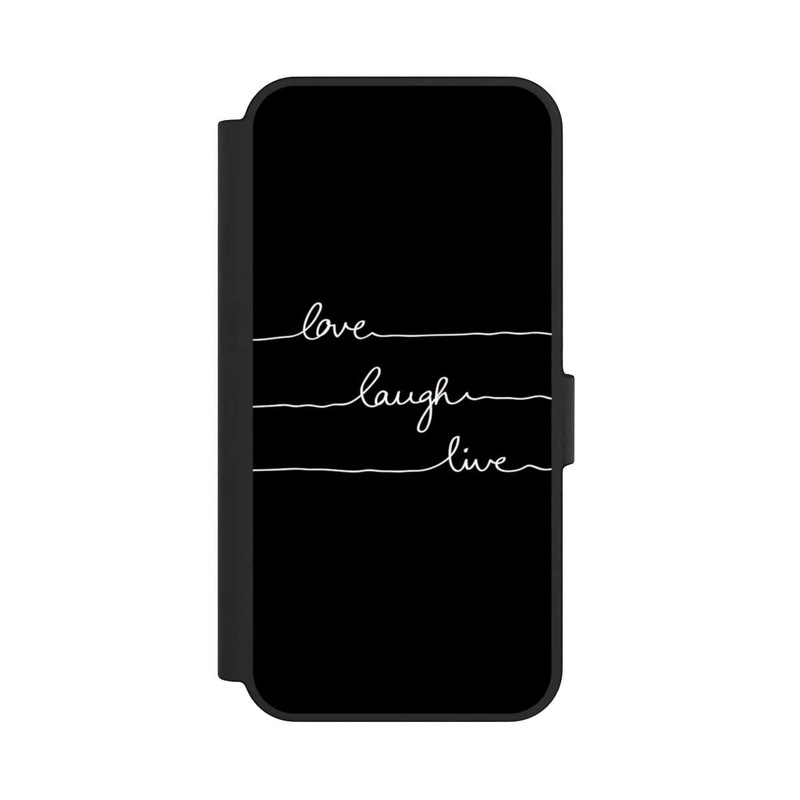 Galaxy S24 FE NIVOflip Love Laugh Live white/black