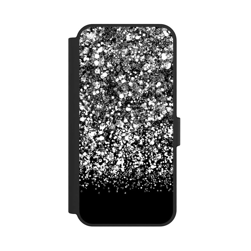 Galaxy S24 FE NIVOflip Schneefall Glitzerlook