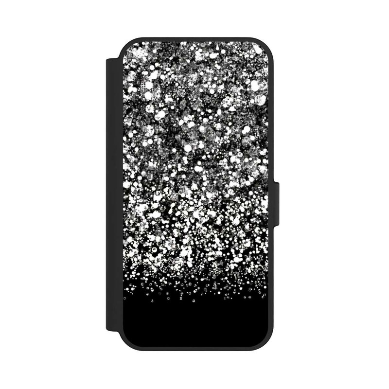 Galaxy S24 FE NIVOflip Schneefall Glitzerlook