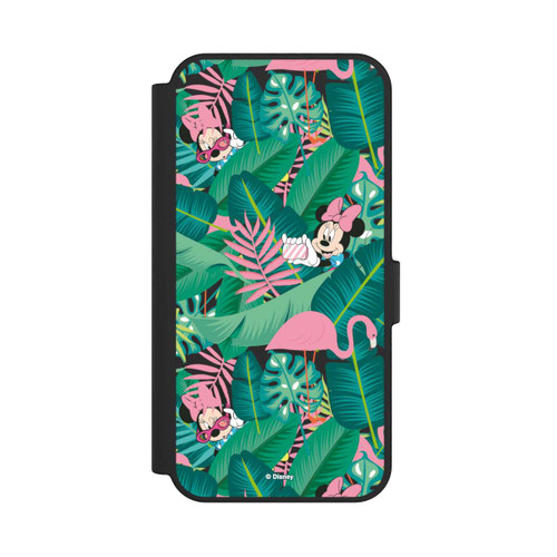 Samsung Galaxy S24 FE 5G NIVOflip Minnie Summer Palmblätter ohne Hintergrund