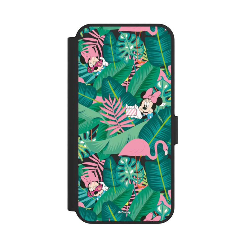 Galaxy S24 FE NIVOflip Minnie Summer Palmblätter ohne Hintergrund