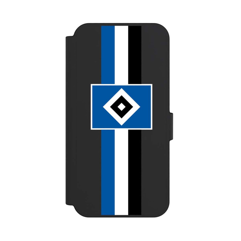 Galaxy S24 FE NIVOflip HSV Streifen - Blau-Weiß-Schwarz - ohne Hintergrund