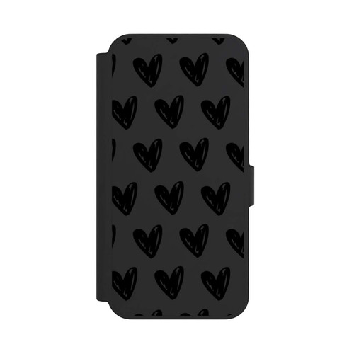 Samsung Galaxy S24 FE 5G NIVOflip Herzen Schwarz ohne Hintergrund