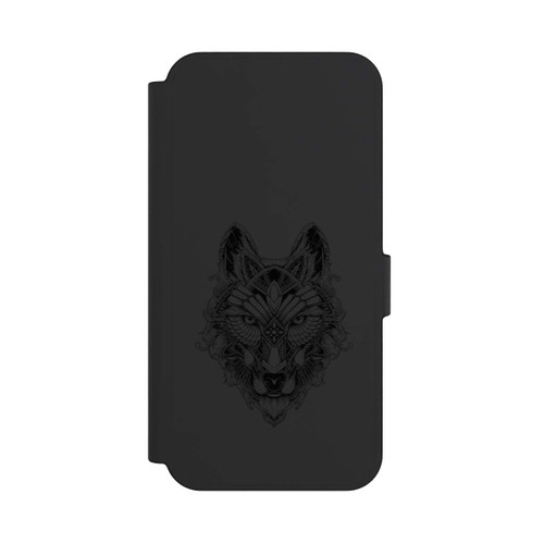 Samsung Galaxy S24 FE 5G NIVOflip Wolf Mandala ohne Hintergrund