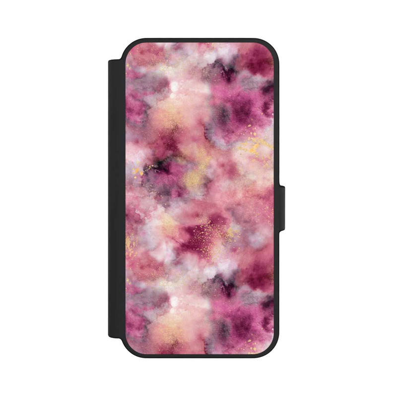 Galaxy S24 FE NIVOflip Rauchiges Marmoraquarell rosa