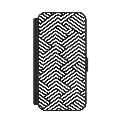 Samsung Galaxy S24 FE 5G NIVOflip Schwarz und Weiß ZigZag