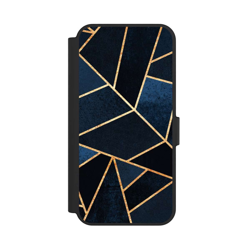Galaxy S24 FE NIVOflip Navy Stein Golddruck