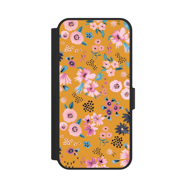 Galaxy S24 FE NIVOflip Petites Fleurs Jaune Moutarde