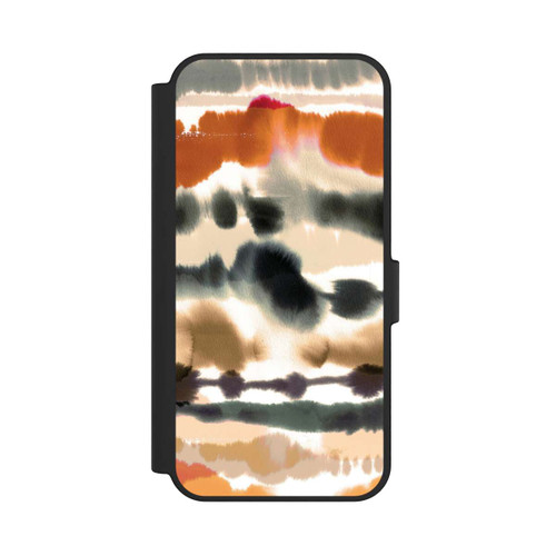Samsung Galaxy S24 FE 5G NIVOflip Lignes d'aquarelle nautique douces orange
