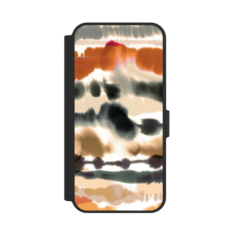 Galaxy S24 FE NIVOflip Lignes d'aquarelle nautique douces orange