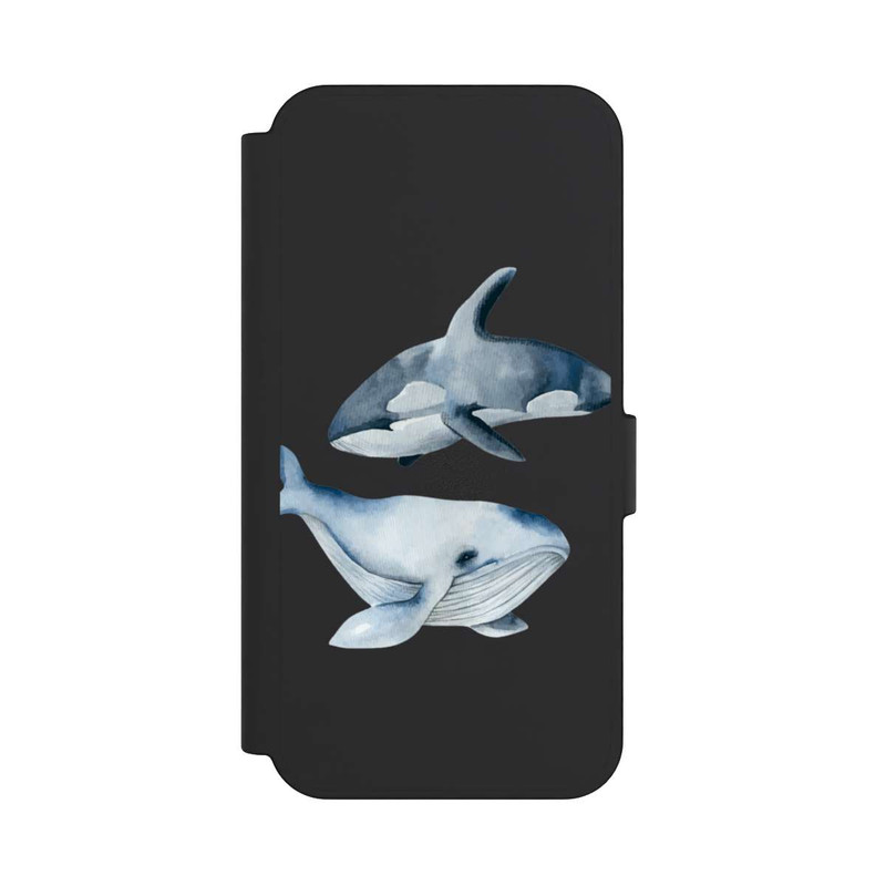 Galaxy S24 FE NIVOflip Baleines transparentes