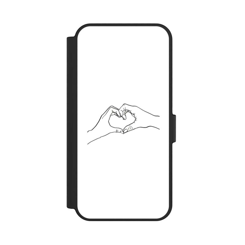 Galaxy S24 FE NIVOflip Line Art mains d'amour