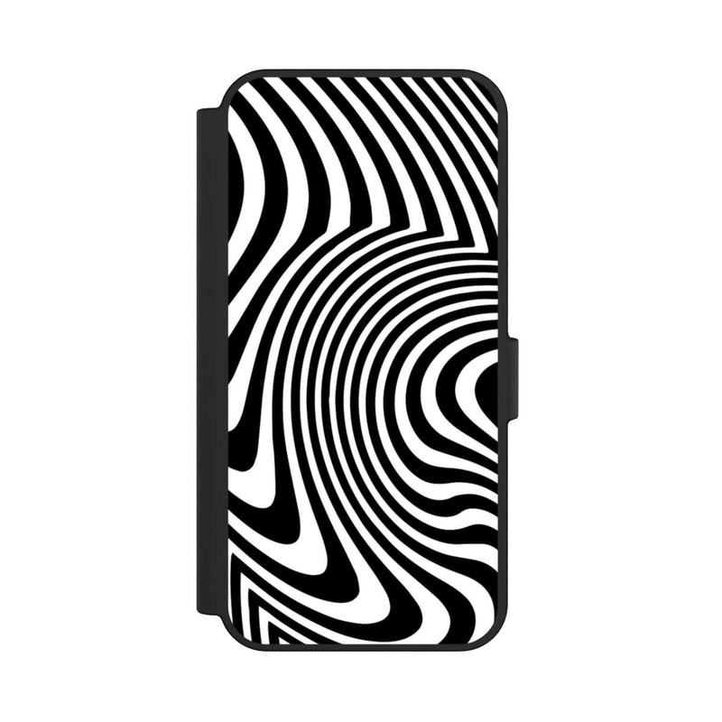 Galaxy S24 FE NIVOflip Vagues noires et blanches