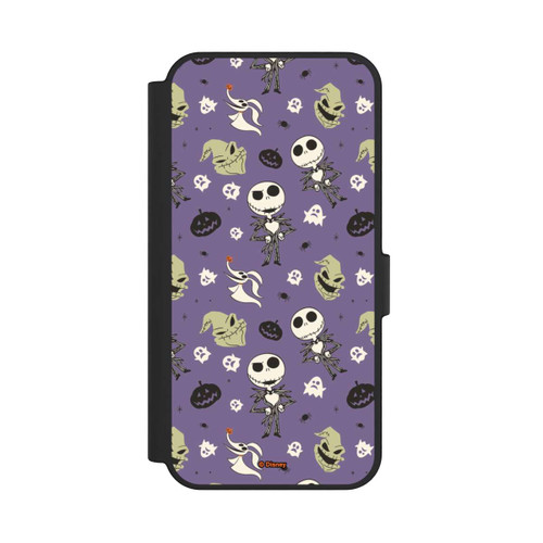 Samsung Galaxy S24 FE 5G NIVOflip Jack Purple Pattern Tim Burtons Nightmare before Christmas