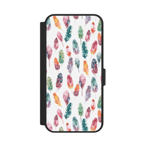 Samsung Galaxy S24 FE 5G NIVOflip Aquarellfedern Boho