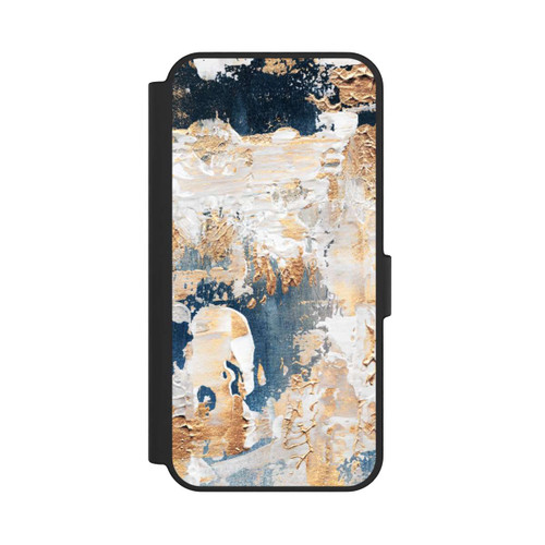 Samsung Galaxy S24 FE 5G NIVOflip Abstraction Bleu et Or