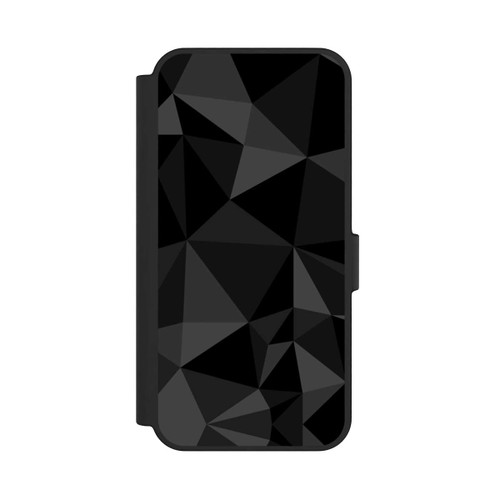 Samsung Galaxy S24 FE 5G NIVOflip Polygonmuster schwarz