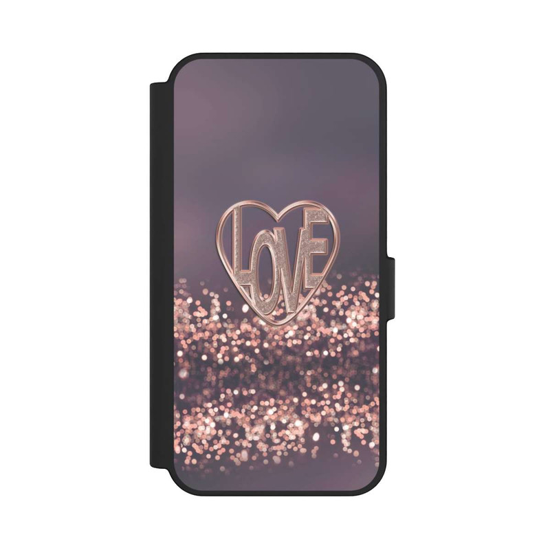 Galaxy S24 FE NIVOflip LOVE Glitzerrosa