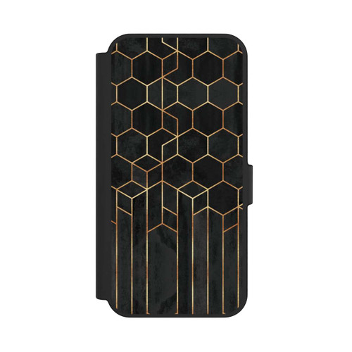 Samsung Galaxy S24 FE 5G NIVOflip Hexagones noirs