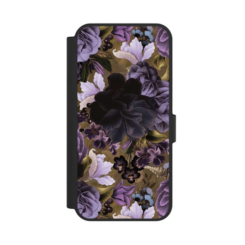 Samsung Galaxy S24 FE 5G NIVOflip Fleurs vintage violettes et dorées