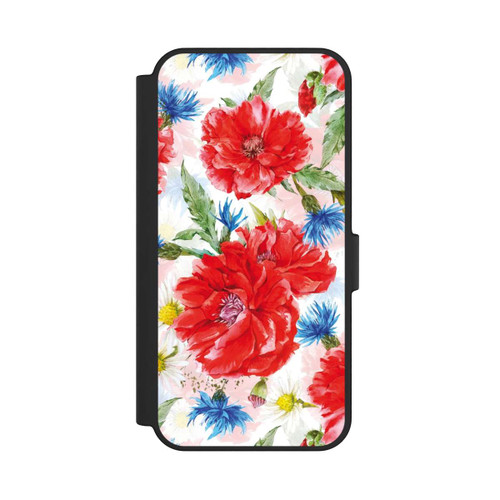 Samsung Galaxy S24 FE 5G NIVOflip Prairie d'Été, Bleuets et Coquelicots