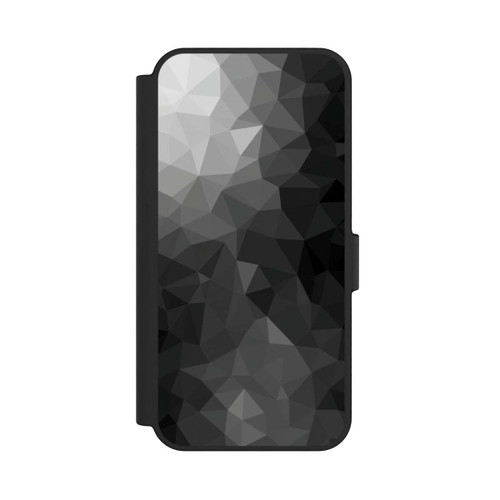 Samsung Galaxy S24 FE 5G NIVOflip Polygonales Mosaik Schwarz/Weiß