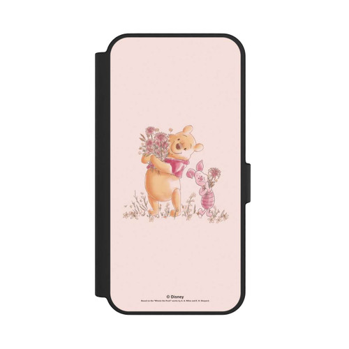 Samsung Galaxy S24 FE 5G NIVOflip Winnie &amp; Porcinet avec des Fleurs