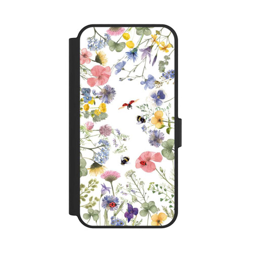 Samsung Galaxy S24 FE 5G NIVOflip Bunte Frühlingsblumen und Bienen