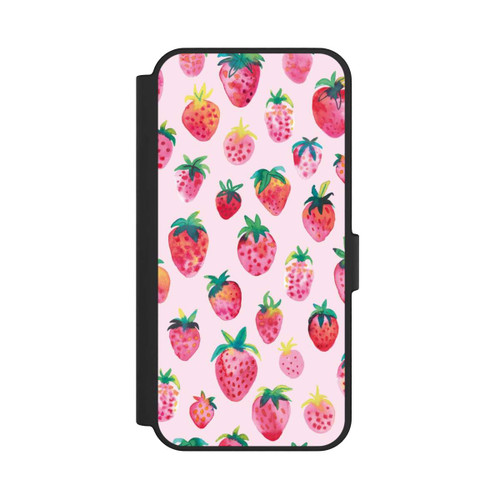 Samsung Galaxy S24 FE 5G NIVOflip Aquarell Erdbeeren