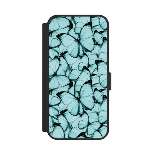 Samsung Galaxy S24 FE 5G NIVOflip Teal Schmetterlinge