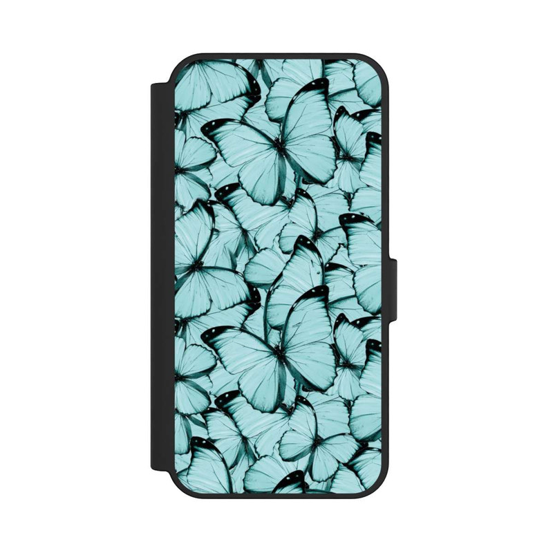 Galaxy S24 FE NIVOflip Teal Schmetterlinge