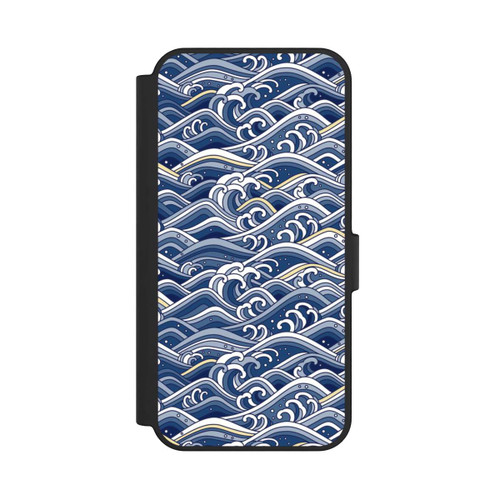 Samsung Galaxy S24 FE 5G NIVOflip Vagues bleues kanagawa