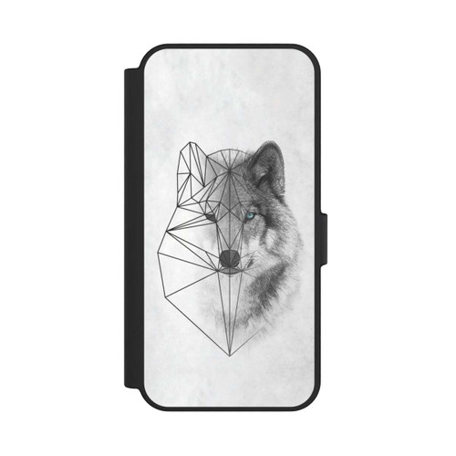 Samsung Galaxy S24 FE 5G NIVOflip Polygonaler Wolf