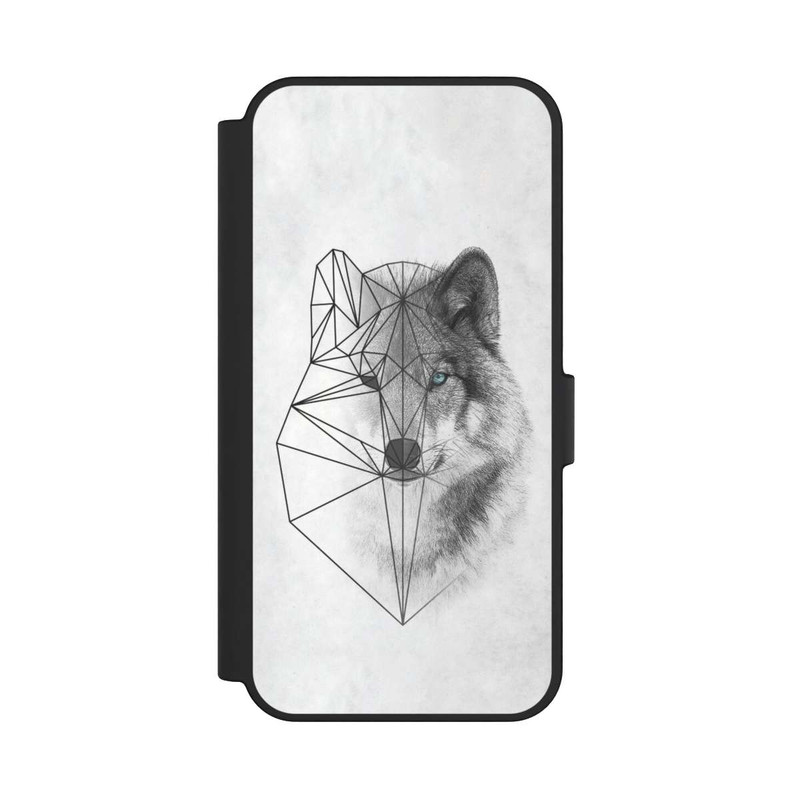 Galaxy S24 FE NIVOflip Polygonaler Wolf