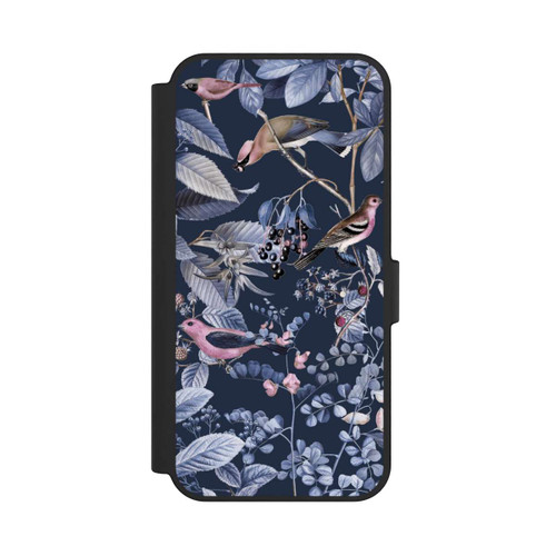 Samsung Galaxy S24 FE 5G NIVOflip Oiseaux et Baies Bleu