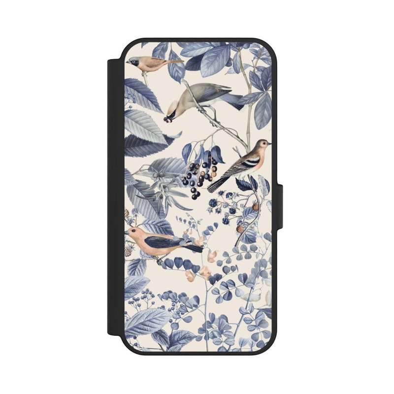 Galaxy S24 FE NIVOflip Oiseaux Et Baies en Beige
