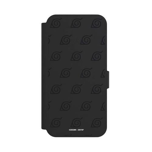 Samsung Galaxy S24 FE 5G NIVOflip Schwarzes Konoha-Muster Transparent